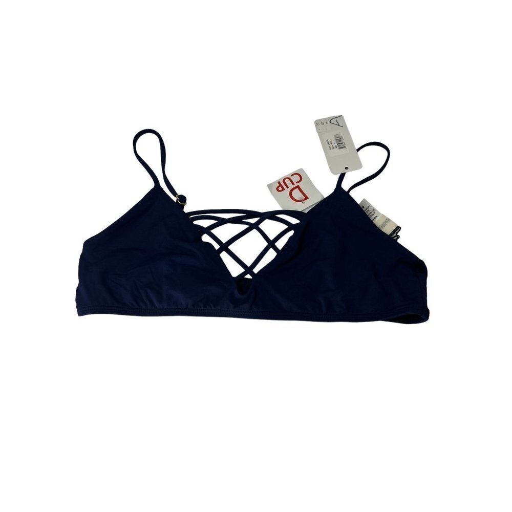 28. NWT L Space Jaime Bikini Top In Midnight Blue - Picture 4 of 5